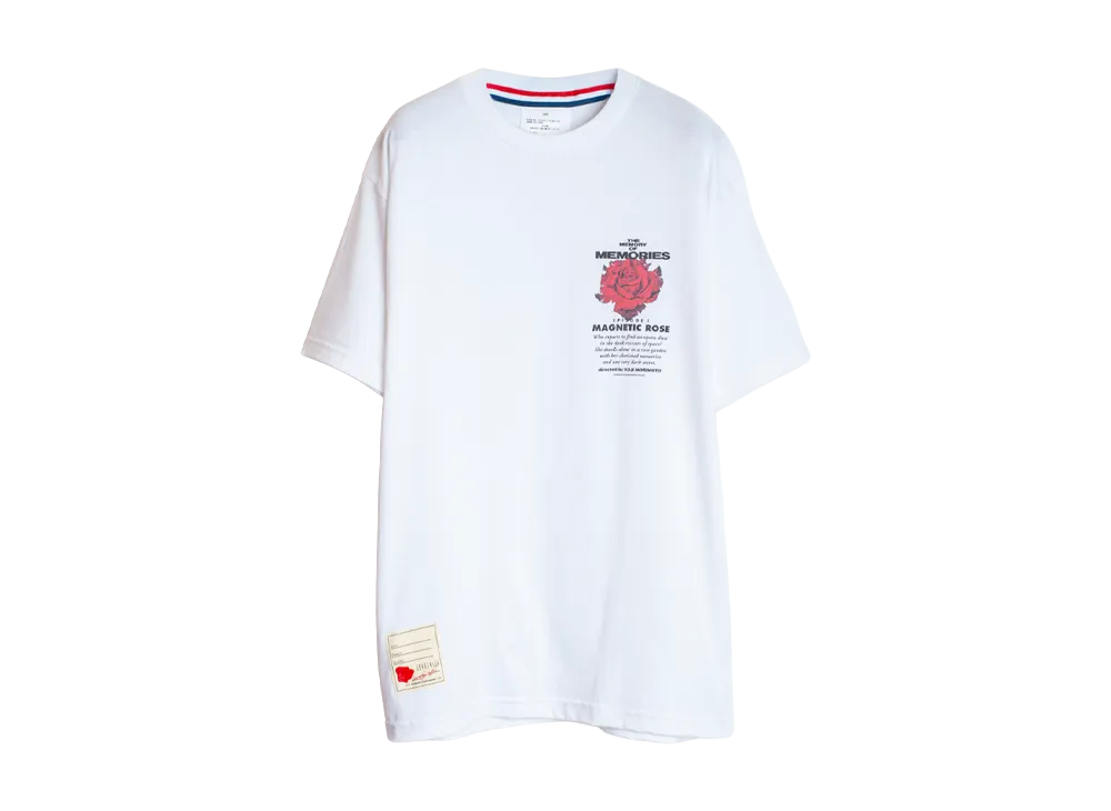 SEVESKIG \ MEMORIES MAGNETIC ROSE02 S/SL Tee "WHITE"