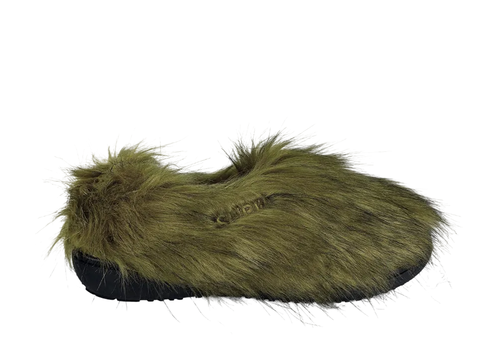 AFB x SUBU Fur Mule "Olive"
