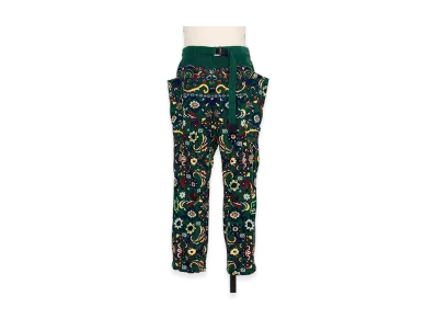 sacai Floral Print Corduroy Pants "Green"