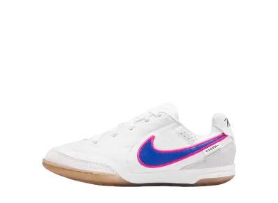 Nike GS Jr. Tiempo Streetgato "White/Pink Blast/Racer Blue"