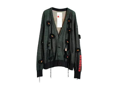 SEVESKIG \ MEMORIES M.V Jacquard Cardigan "BLACK"