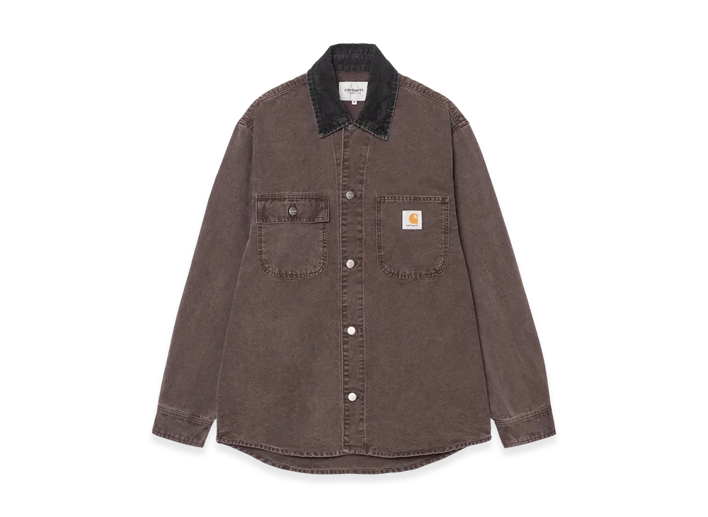 Carhartt WIP Mitch Shirt Jac "Palisander/Black(Dusky Canvas)"