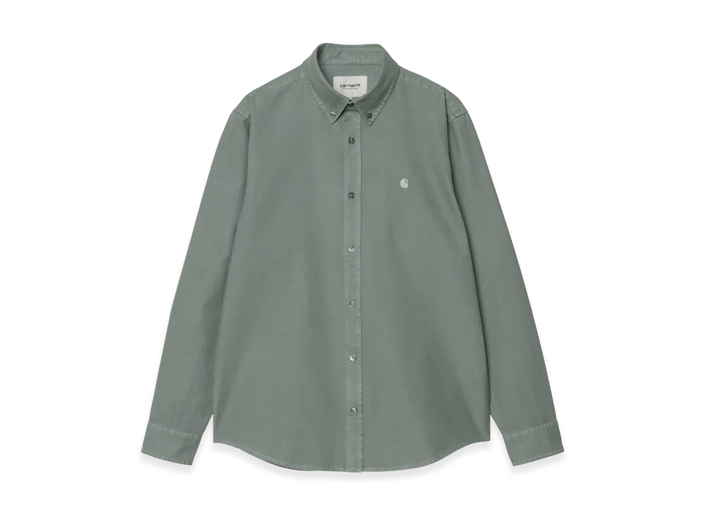 Carhartt WIP L/S Bolton Shirt "Green(Garment Dyed)"