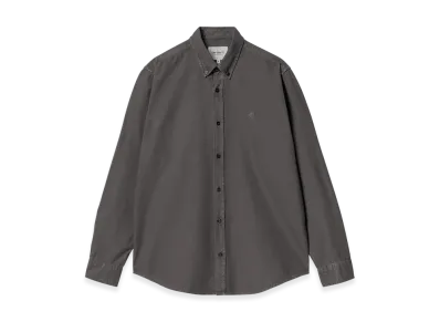 Carhartt WIP L/S Bolton Shirt "Graphite(Garment Dyed)"