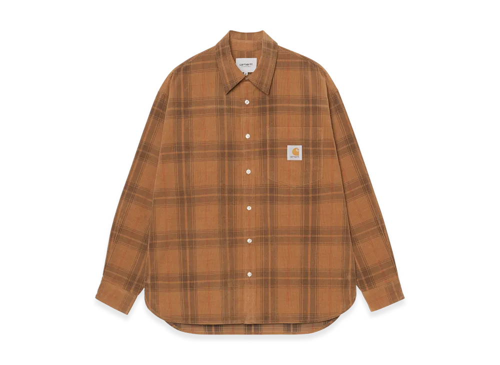 Carhartt WIP L/S Wilber Shirt "Wilber Check/Hamilton Brown"