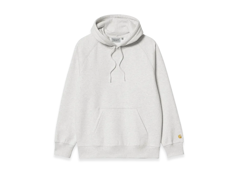 Carhartt WIP Hooded Chase Sweat "Ash Heather/Gold"