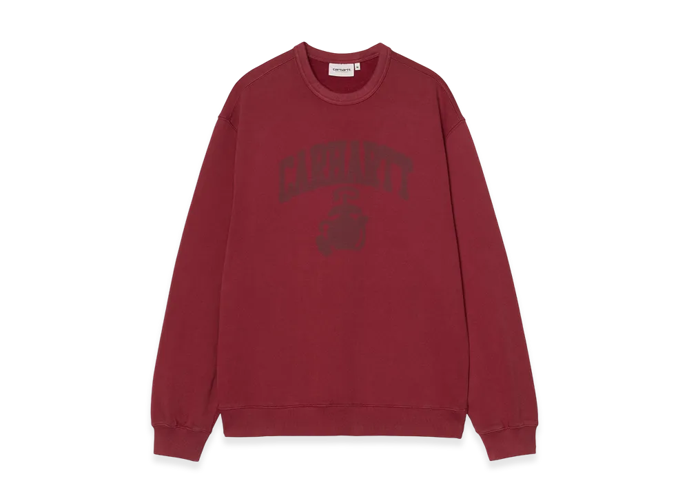 Carhartt WIP Faded Pond Corps Sweat "Marsala(Heavy Stone Wash)"