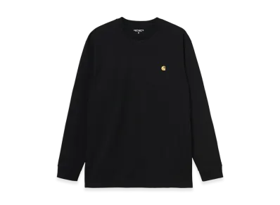Carhartt WIP L/S Chase T-Shirt "Black/Gold"