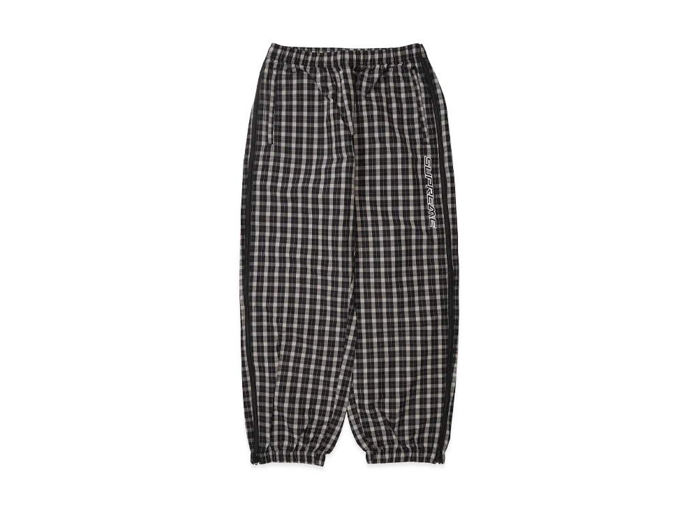 シュプリーム プレイド ウォーム アップ パンツ "ブラック"