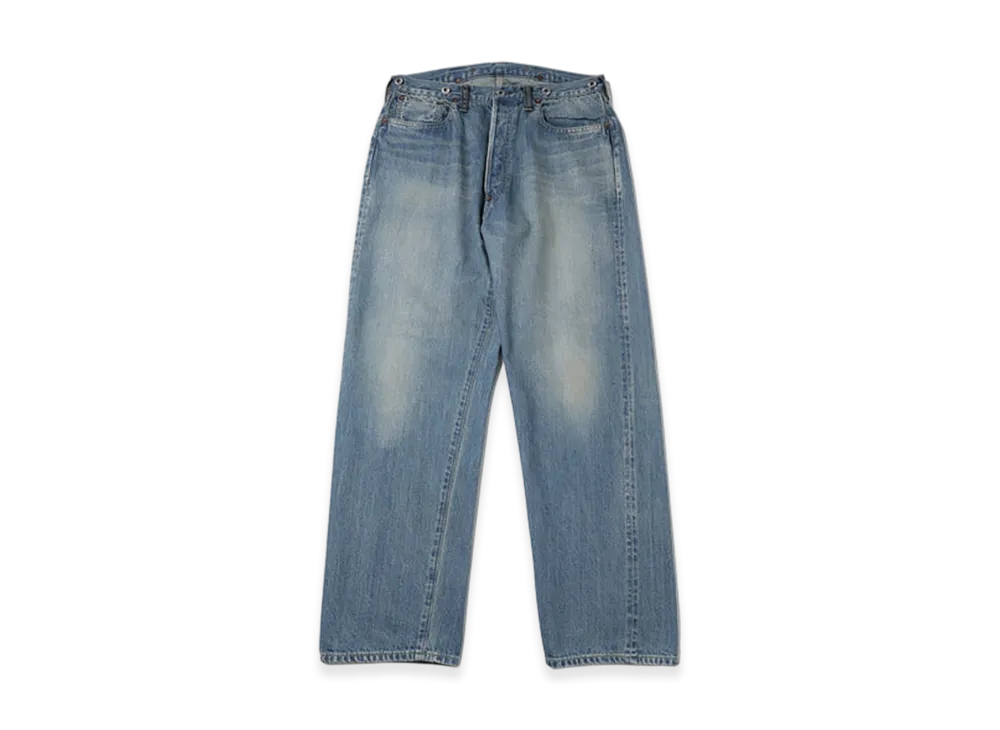 A.PRESSE No.22 Washed Wide Denim Pants "Indigo"