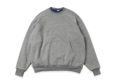 A.PRESSE Vintage Light Weight Reversible Sweatshirt "Gray/Navy"