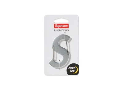 Supreme / Nite Ize S Logo Keychain "Silver"