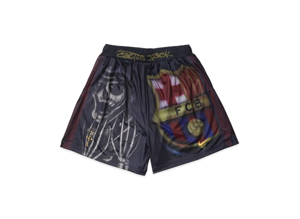 Travis Scott Cactus Jack x Nike x FC Barcelona Skeleton Home Shorts "Black"