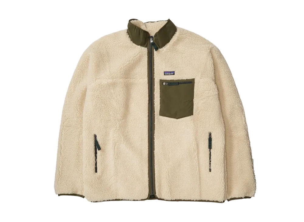 Patagonia Classic Retro-X Fleece Jacket "Dark Natural/Basin Green"