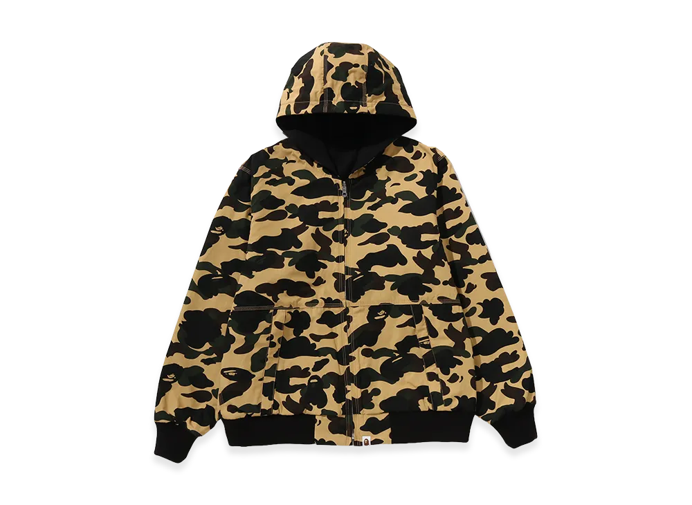 A BATHING APE Reversible Zip Hoodie Jacket "Yellow"