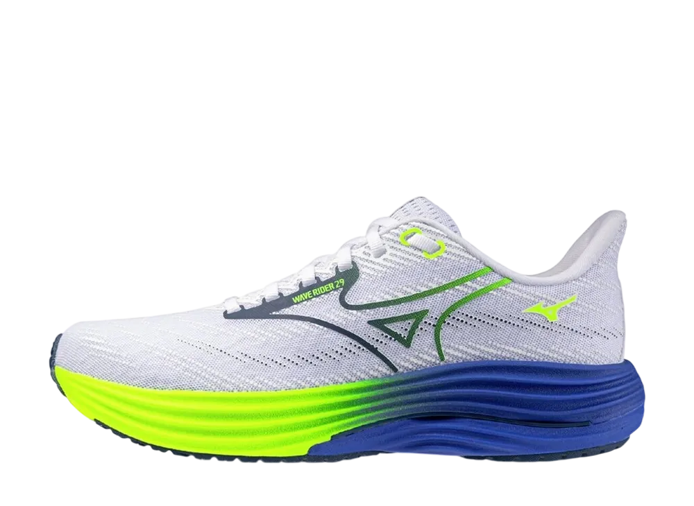 ミズノ ウエーブライダー29 "ホワイト/ブルー/イエロー"