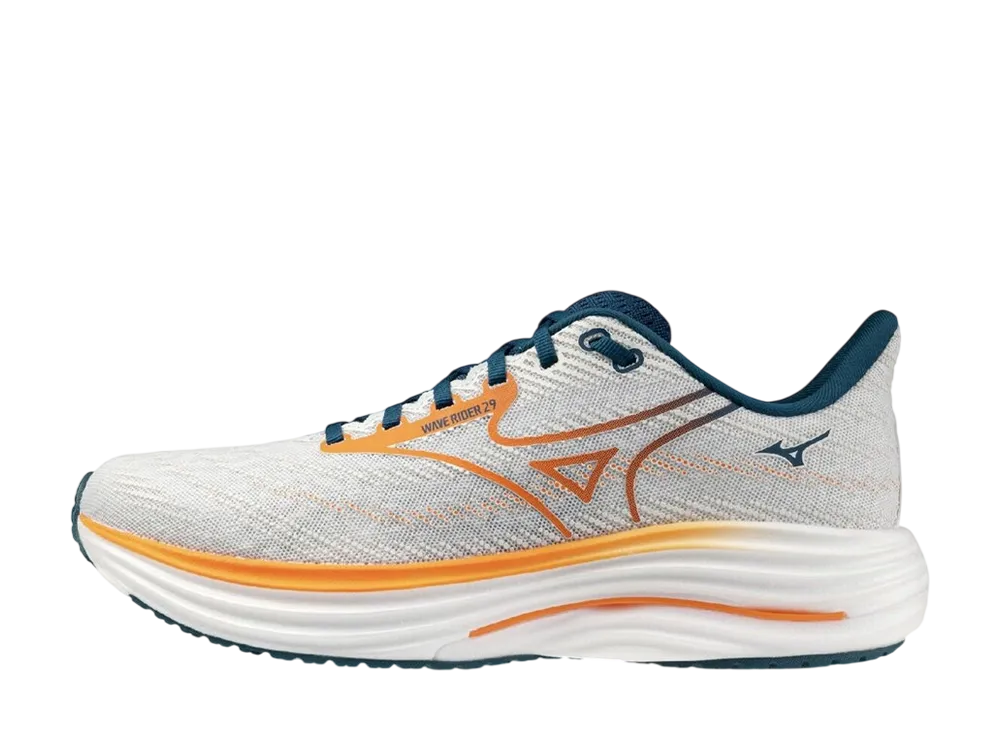 ミズノ ウエーブライダー29 "ホワイト/オレンジ/ネイビー"