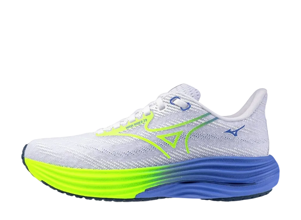 ミズノ ウィメンズ ウエーブライダー29 "ホワイト/イエロー/ブルー"