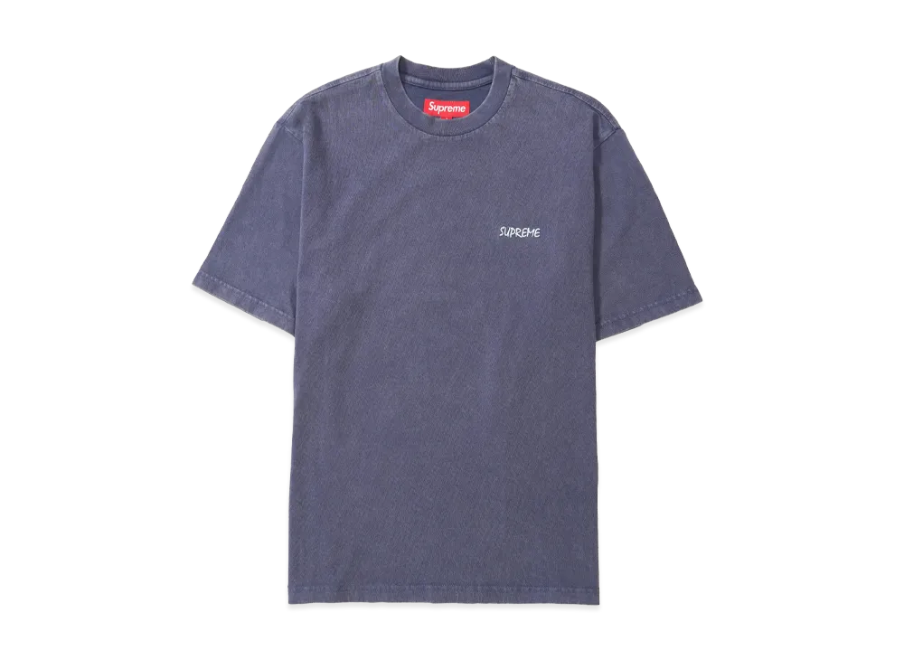Supreme Washed S/S Top "Navy"