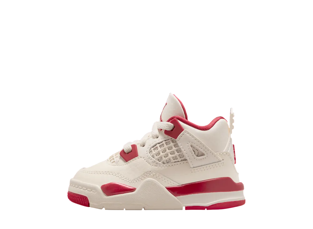 ナイキ TD ジョーダン4 バレンタインデー2026 "ペールアイボリー/タフレッド" (キッズ)