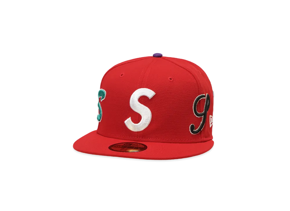 シュプリーム マルチ エス ロゴ ニューエラ "レッド"