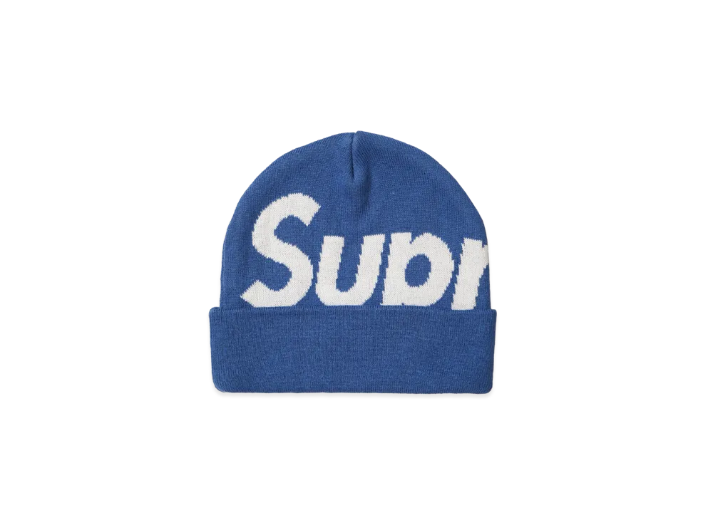 Supreme Big Logo Beanie "Blue" (24FW)