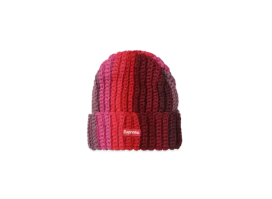 Supreme Gradient Crochet Beanie "Red"