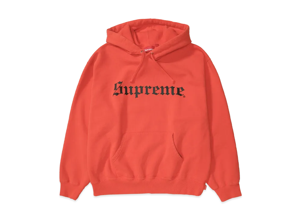 シュプリーム ウォッシュド オールド イングリッシュ フード スウェットシャツ "オレンジ"