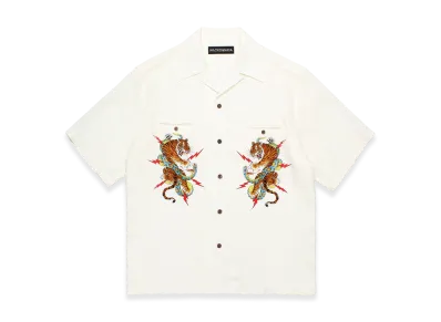 WACKO MARIA Tim Lehi / 50's Open Collar Shirt "Ivory"