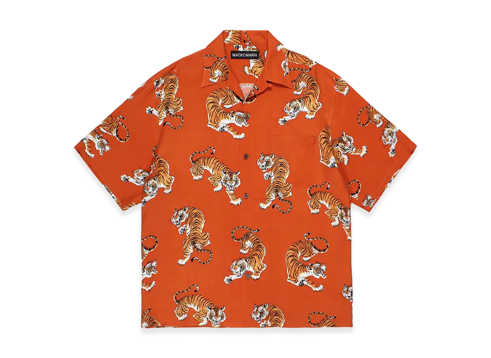 WACKO MARIA Tim Lehi / Hawaiian Shirt "Orange"