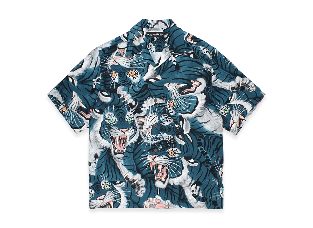 WACKO MARIA Tim Lehi / Hawaiian Shirt "Blue"
