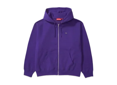 Supreme Small Box Zip Up Hooded Sweatshirt "Purple"