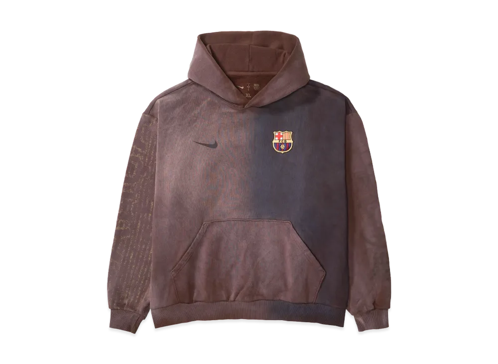 Travis Scott Cactus Jack x Nike x FC Barcelona Split-Dye Crest Hoodie "Brown"