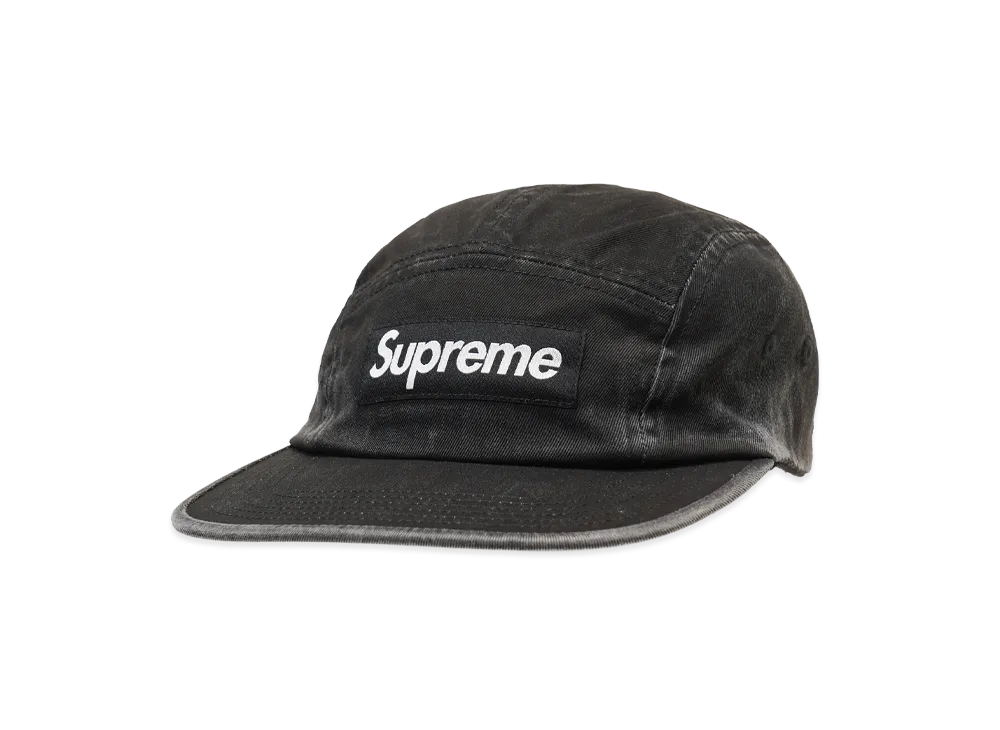 シュプリーム ウォッシュド チノ ツイル キャンプ キャップ "ブラック"