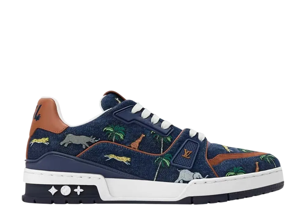 ザ･ダージリン リミテッド × ルイヴィトン LV トレイナー スニーカー "ブルー"