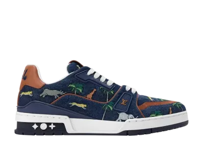 The Darjeeling Limited × Louis Vuitton LV Trainer Sneaker "Blue"