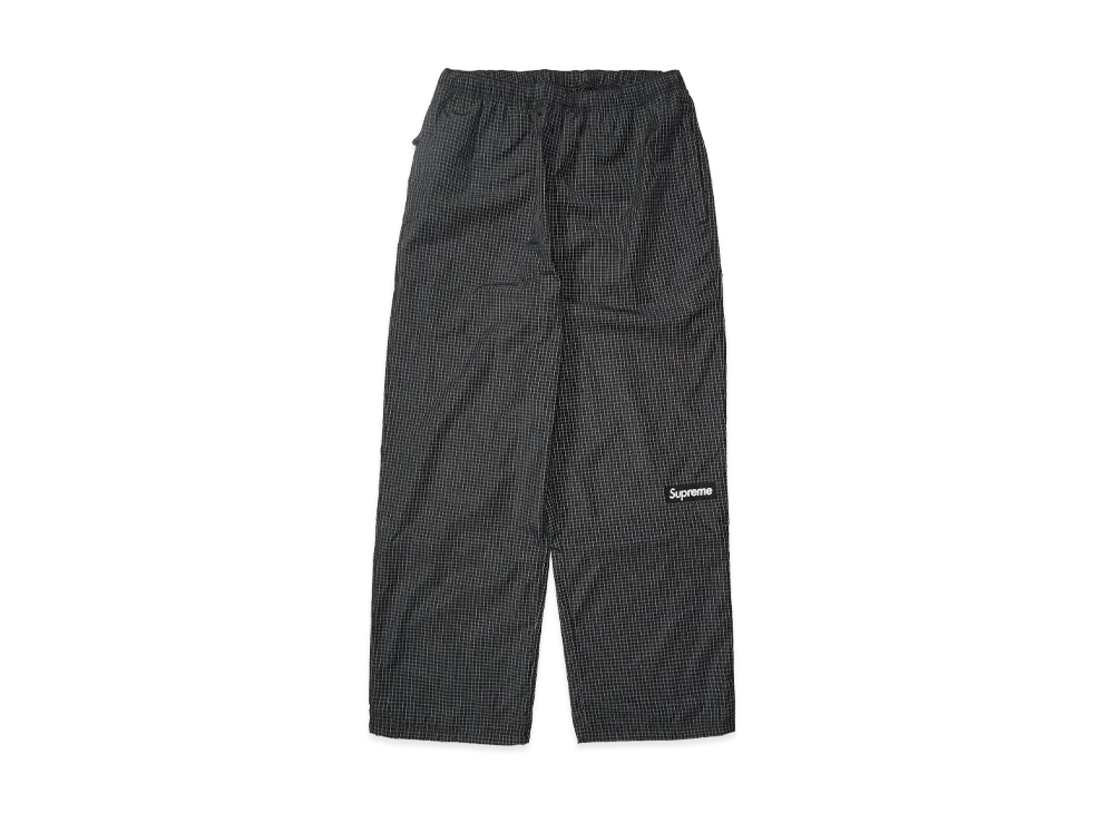 シュプリーム リフレクティブ リップストップ トラック パンツ "ブラック"