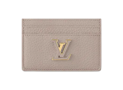 Louis Vuitton Porte Cartes Capucines Card Case "Galet"