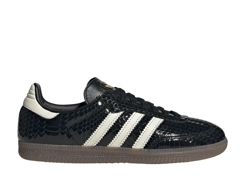 アディダス ウィメンズ サンバ OG スネークスキン "コアブラック"