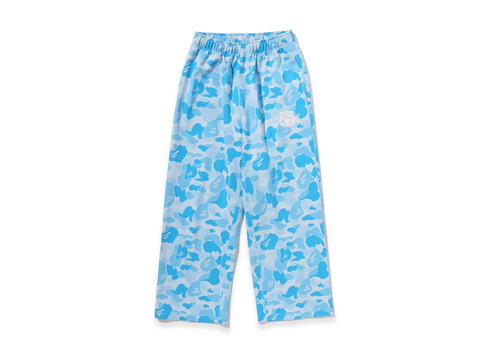 A BATHING APE Icy Bape Abc Camo Relaxed Fit Sweatpants "Sax"