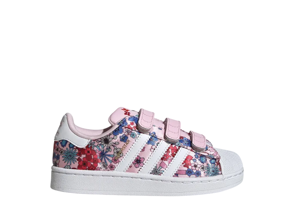 リバティロンドン × アディダス PS スーパースター2 "クリアピンク/フローラル" (キッズ)
