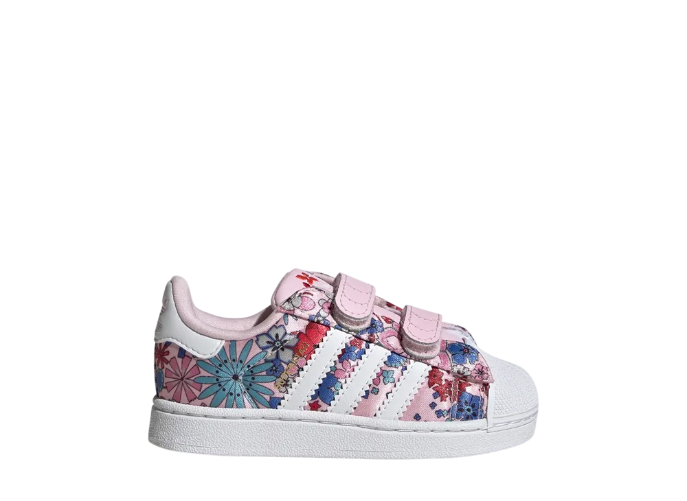 リバティロンドン × アディダス TD スーパースター2 CF I "クリアピンク/フローラル" (キッズ)