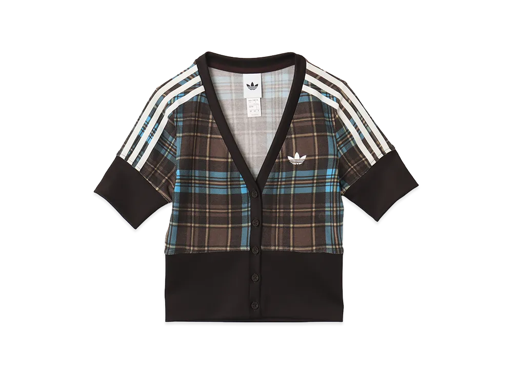 adidas V-neck Check "Brown"