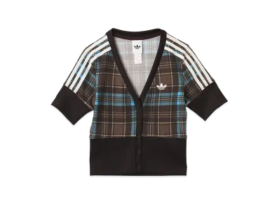adidas V-neck Check "Brown"