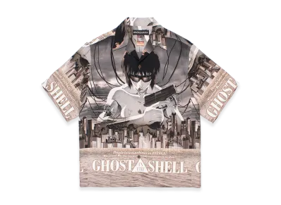 WACKO MARIA x Ghost in the Shell Hawaiian Shirt Type-1 "Beige"