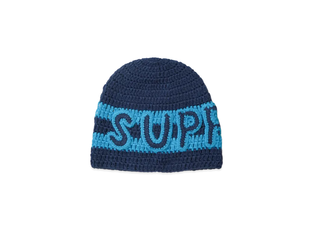 Supreme Crochet Logo Beanie 