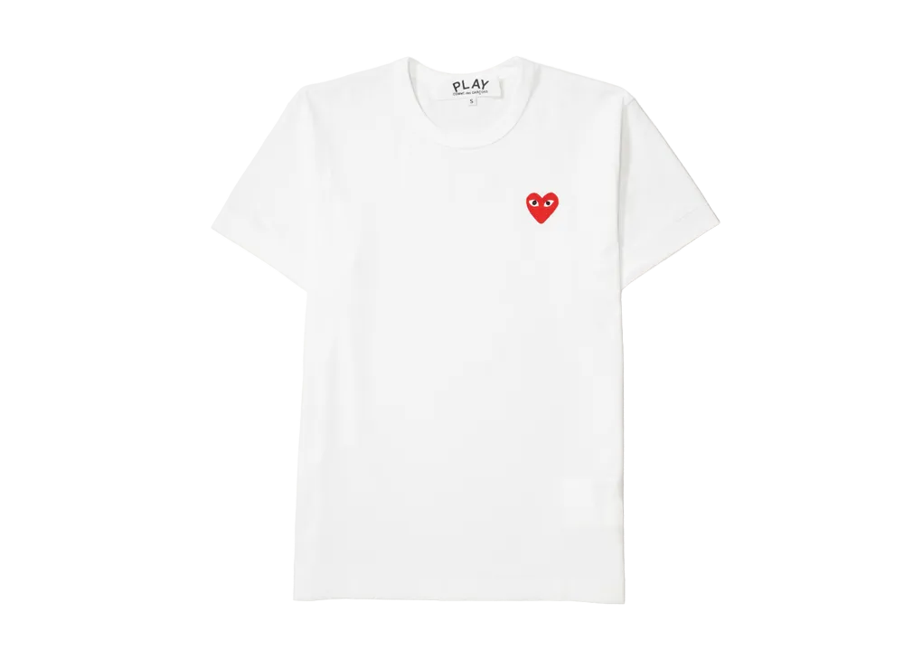 コムデギャルソンプレイ CDG Tシャツ "ホワイト"