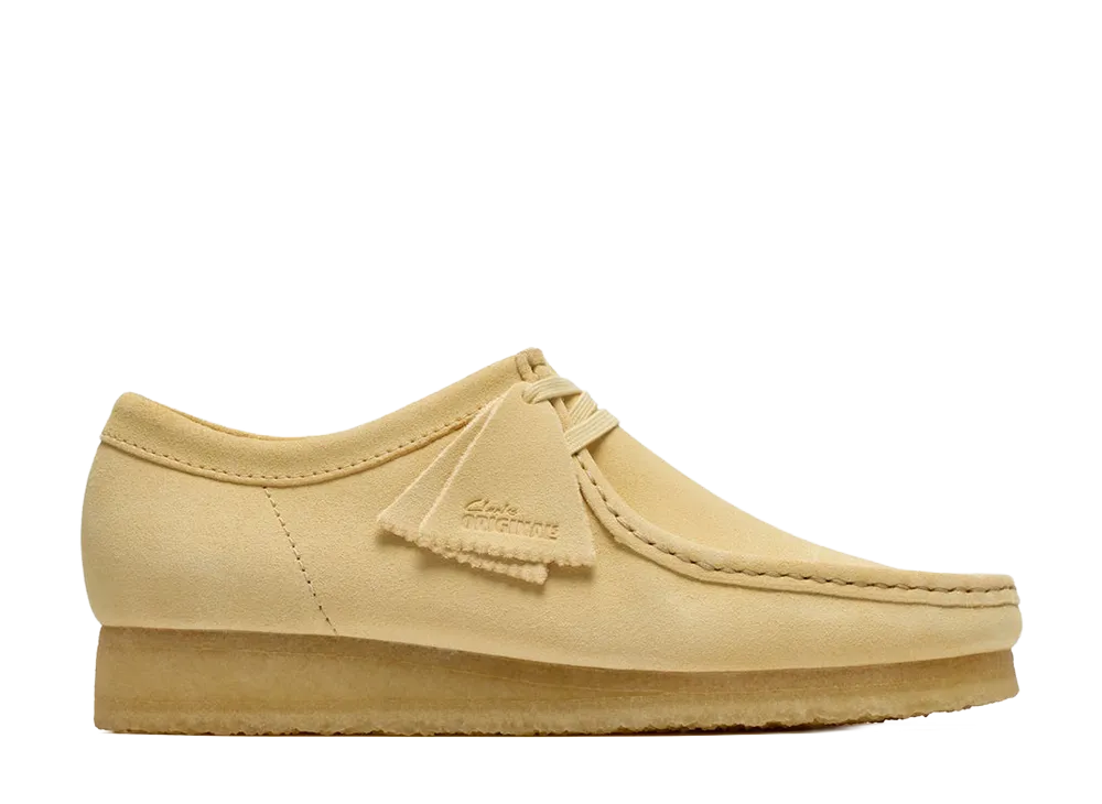 クラークス ワラビー "ペールイエロースエード"