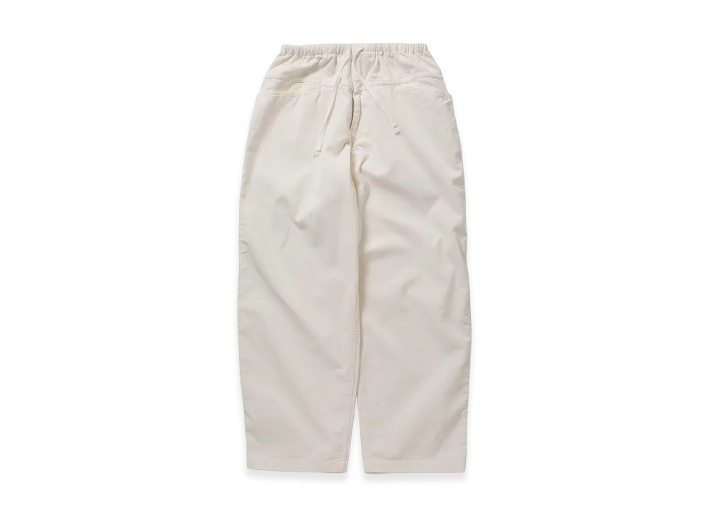 COMOLI Corduroy Drawstring Pants "White"