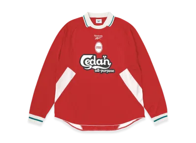 SEDAN ALL-PURPOSE x Reebok L/S Game Shirt "Red"